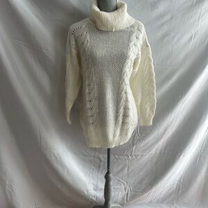 Armani Exchange Cream Cowl Neck Sweater